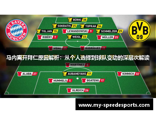 马内离开拜仁原因解析：从个人选择到球队变动的深层次解读